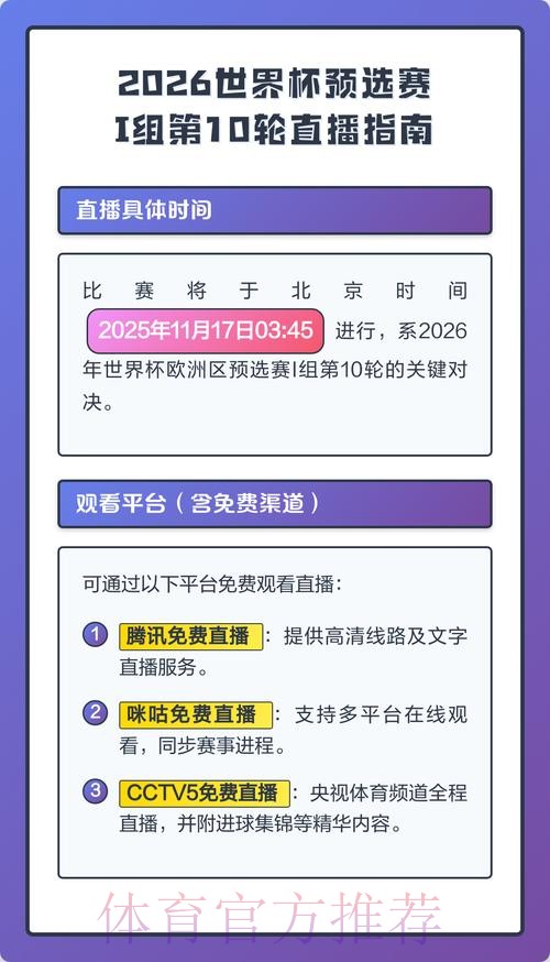 2026世界杯直播实时更新全程直播怎么查